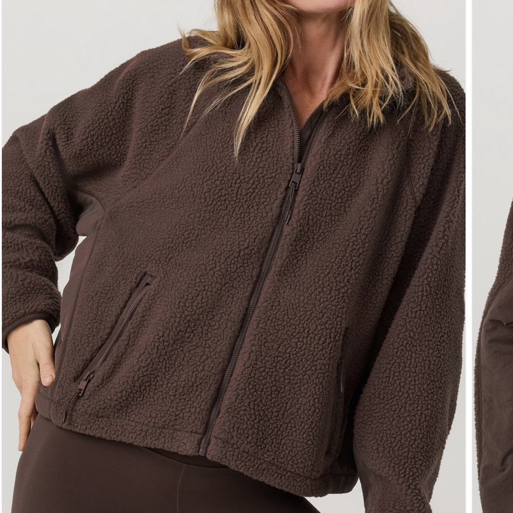 Brown Fleece Women's Jacket